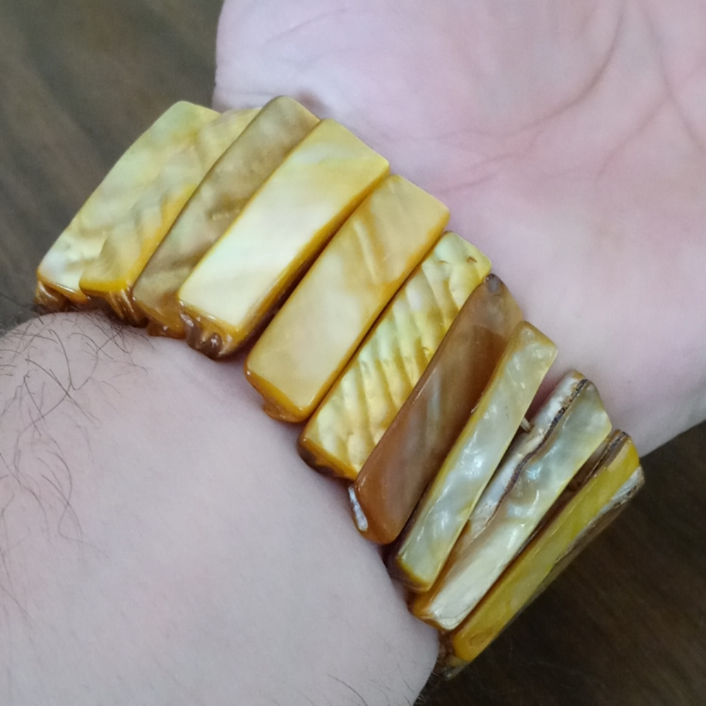 Triangular Rectangle Stone Stretch Bracelet - image 5